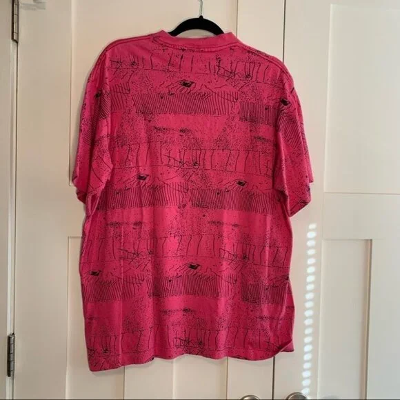 Vintage Y2K Beach Gear Pink T Shirt Size Large - Picture 2 of 8